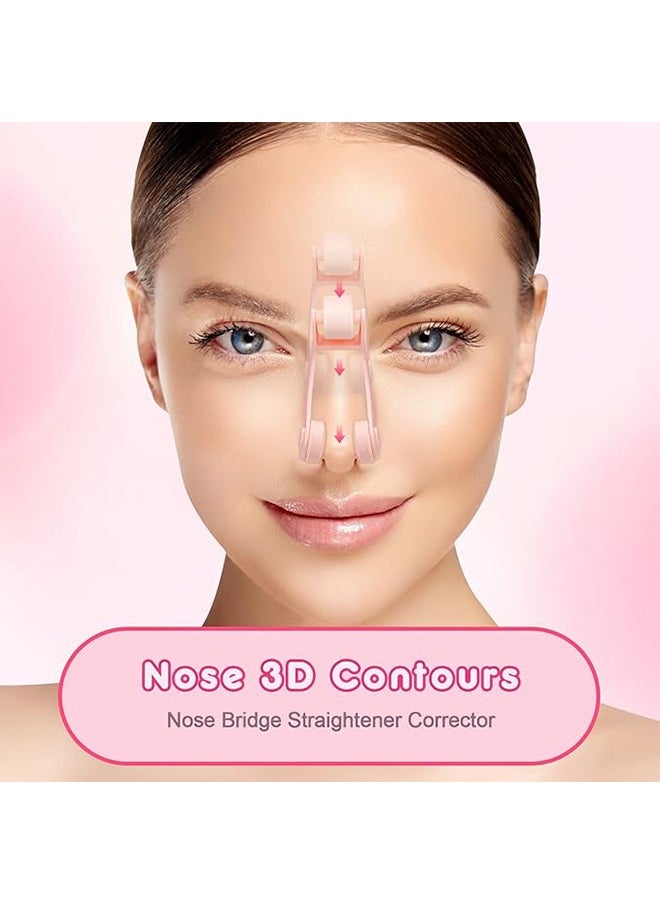 Nose Shaping Clips, Roller Nose Shaper，Clip Nose 3D Contours Nose Slimmer Clip，Pain-Free Safety Nose Up Lift Device