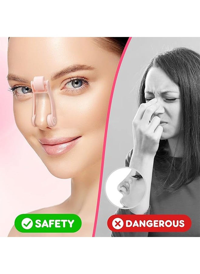 Nose Shaping Clips, Roller Nose Shaper，Clip Nose 3D Contours Nose Slimmer Clip，Pain-Free Safety Nose Up Lift Device