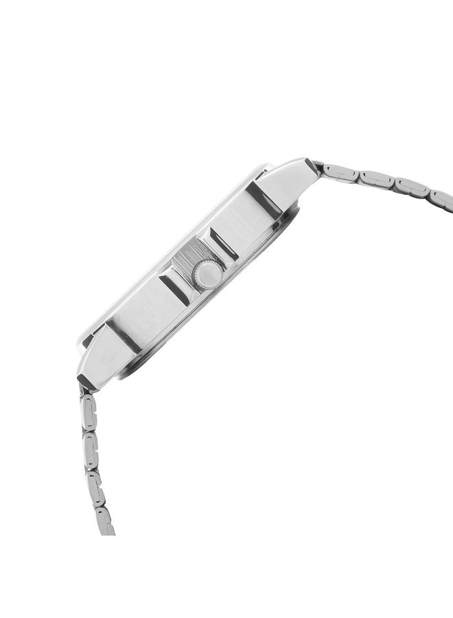 Sonata Quartz Analog with Day and Date White Dial Stainless Steel Strap Watch for Men - Image 3