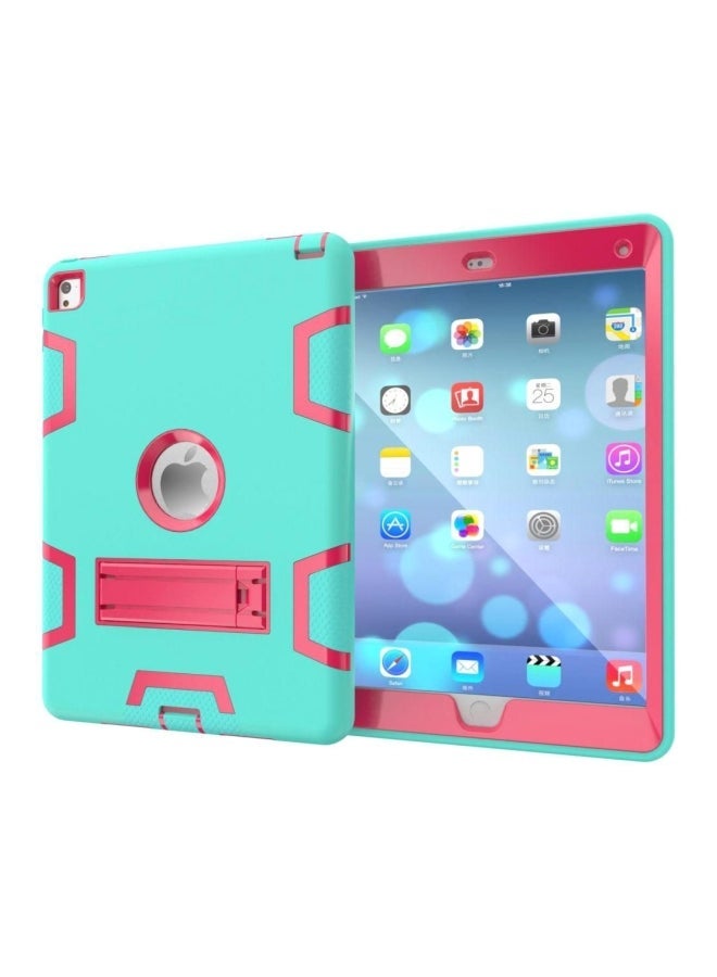 NIBEMINENT Protective Case Cover With Kickstand For Apple iPad Pro 10.5-Inch Black/Aqua  - Image 1