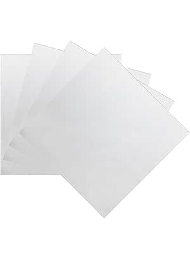 4 قطع مربع مرآة حائط ملصقات 30x30 سم بدون إطار ذاتية اللصق لغرفة النوم باب خزانة - Image 1
