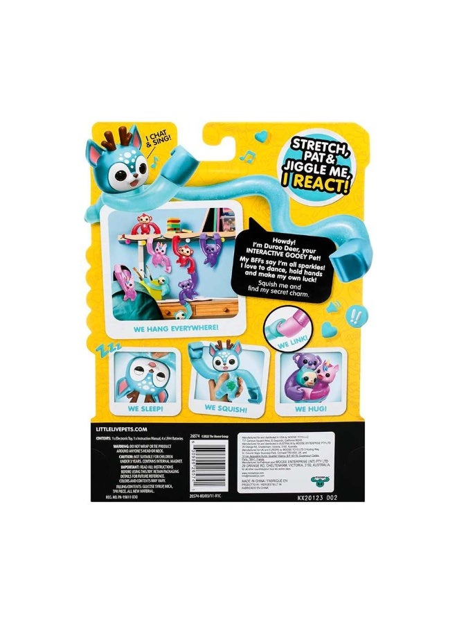 Little Live Pets Hug N’ Hang Zoogooz Duroo Deer Interactive Gooey Toy - Image 2