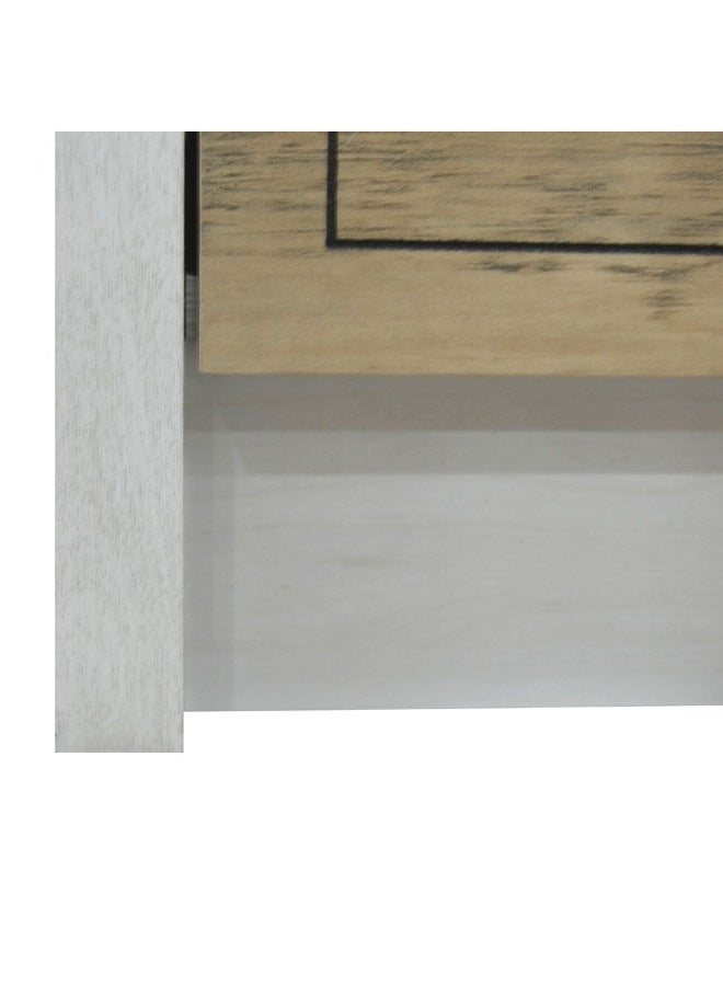 DANUBE HOME Swann Tv Unit With 2 Doors Stylish Tv Stand For Up To 65 Inches Modern Storage Cabinet Durable And Elegant Living Room Furniture Chic Home DÃ©cor - Summer Oak And Pearl White - Image 5