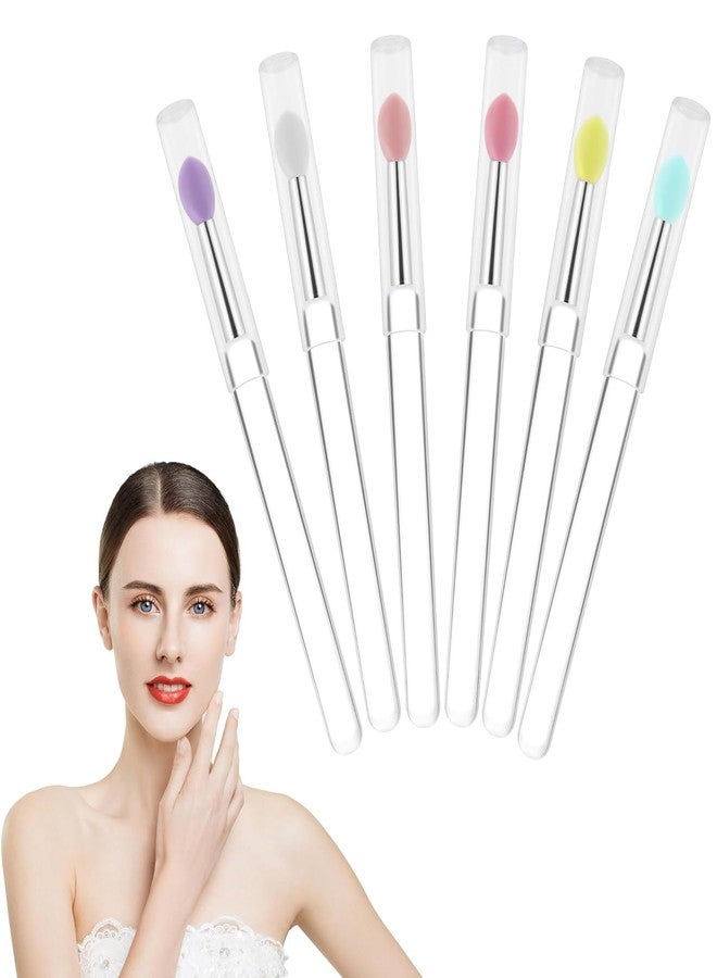 Tusmad Lipstick Brush Set - 2 Pcs Silicone Lip Applicators for Precise Lipstick, Gloss & Balm Application - Reusable Mask Brushes - White, Pink, Red Makeup Tools - Image 1