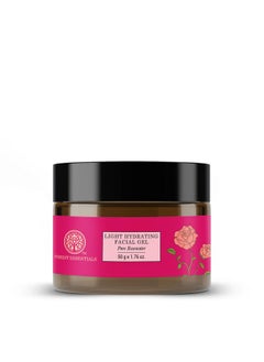 Forest Essentials Light Hydrating Facial Gel Pure Rosewater | Natural Gel Moisturizer For Face | Cooling & Soothing Rosewater Gel | Ideal For Normal, Dry & Combination Skin | For Women & Men | 50 G  - Image 1