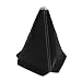 Sylvil Car Shift Knob Dust Cover Gear Shift Knob Cover for Protection Leather ManualAutomatic Shifter Shift Boots Cover Decorate Car InteriorBlack Napped - Image 2