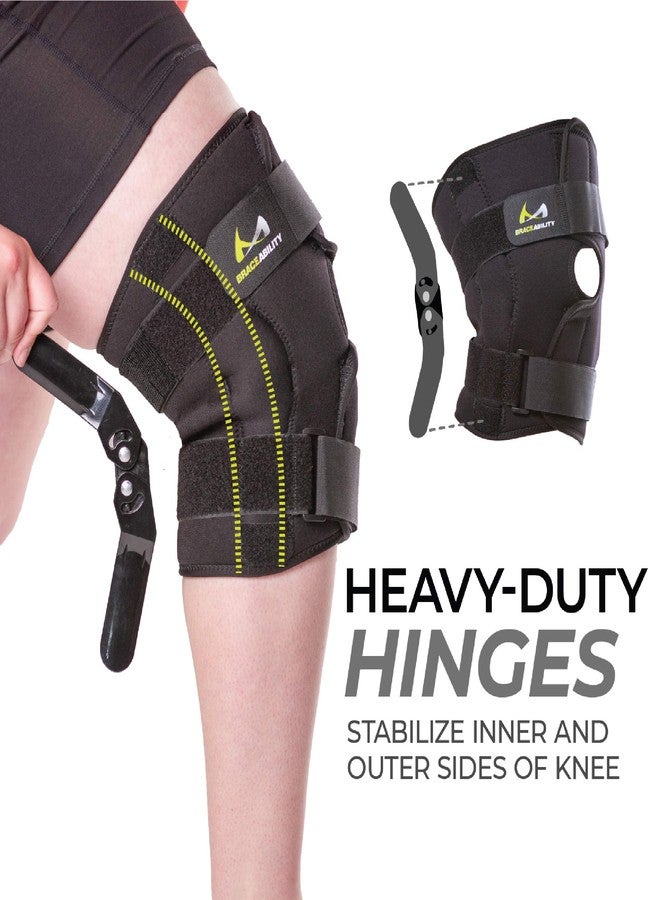 BraceAbility XXXXXL Plus Size Knee Brace - Bariatric Hinged Wraparound Support for Large Legs and Big Thighs, Meniscus Tears, Arthritis Joint Pain, Tendonitis, Ligament Injuries and Sprains (5XL) - Image 3