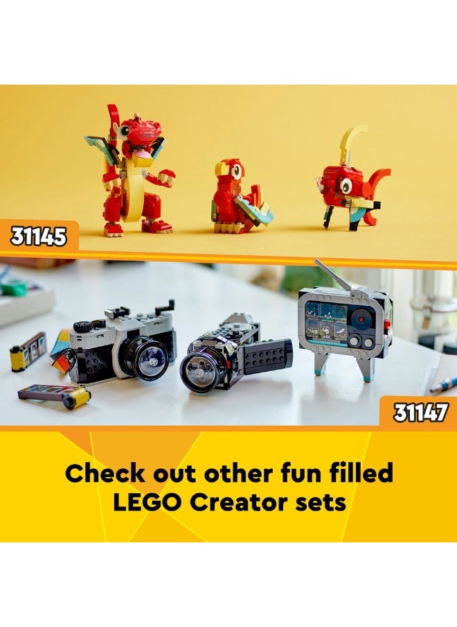 Creator Flatbed Truck with Helicopter Toy 31146 (270) Pieces
