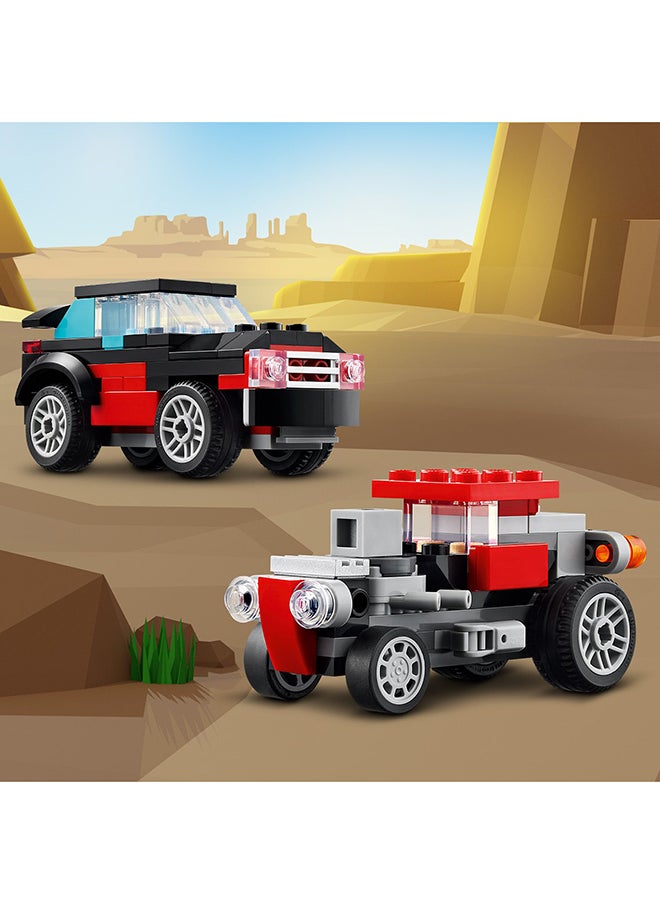 LEGO - 31146 مبدع شاحنة مسطحة 3 في 1 مع طائرة هليكوبتر إلى طائرة مروحية ومركبة وقود إلى سيارة رود ساخنة وسيارة SUV، فكرة هدية للصبية والفتيات الذين تتراوح أعمارهم بين 7 سنوات وما فوق - Image 1