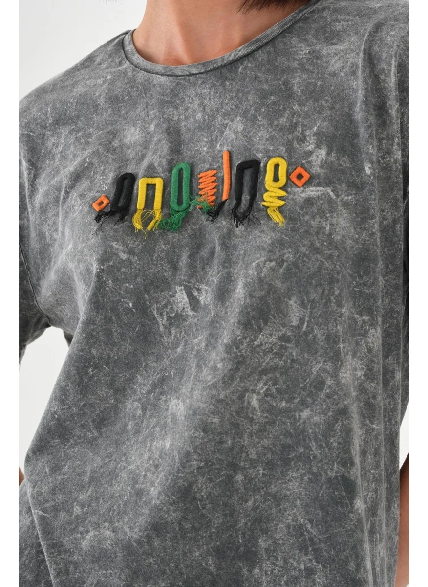 الكسندر جاردي Alexandergardi Patterned Short Sleeve T-Shirt