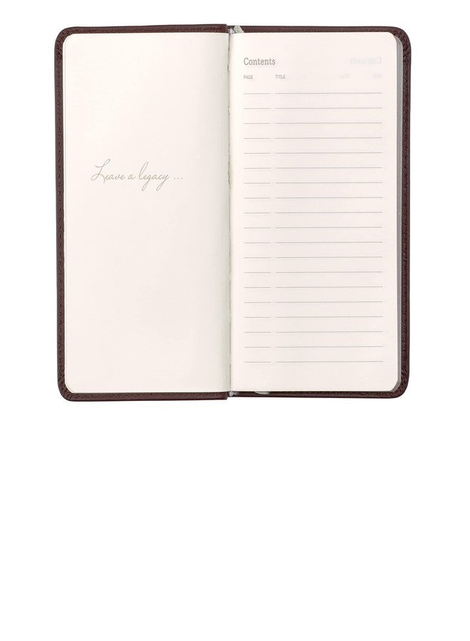 Leatherpress دفتر ملاحظات جلدي كلاسيكي من ليذربريس، غلاف ورقي، بني كاكاو، جيب (3.8 بوصة × 5.7 بوصة)، صفحات مسطرة، مجموعة هيريتيج، فهرس مع صفحات مرقمة. - Image 3