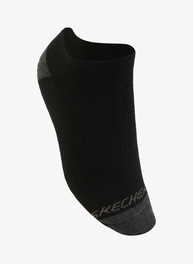 SKECHERS 3 Pack Full Terry No-Show Socks