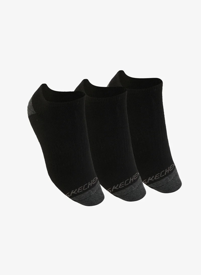 3 Pack Full Terry No-Show Socks