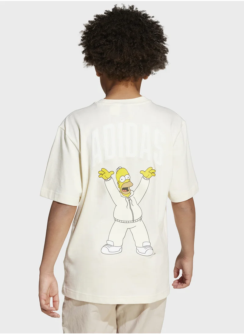 Adidas Youth The Simpsons Graphics T-Shirt