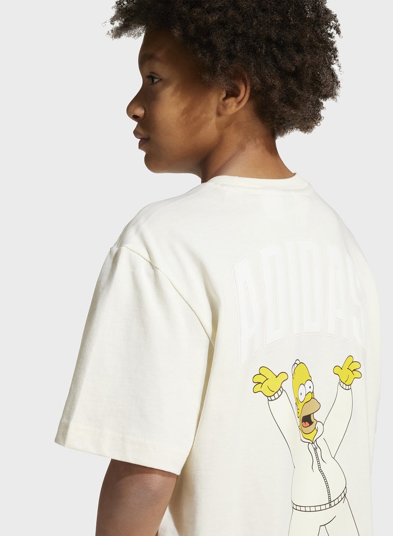 Adidas Youth The Simpsons Graphics T-Shirt  - Image 4