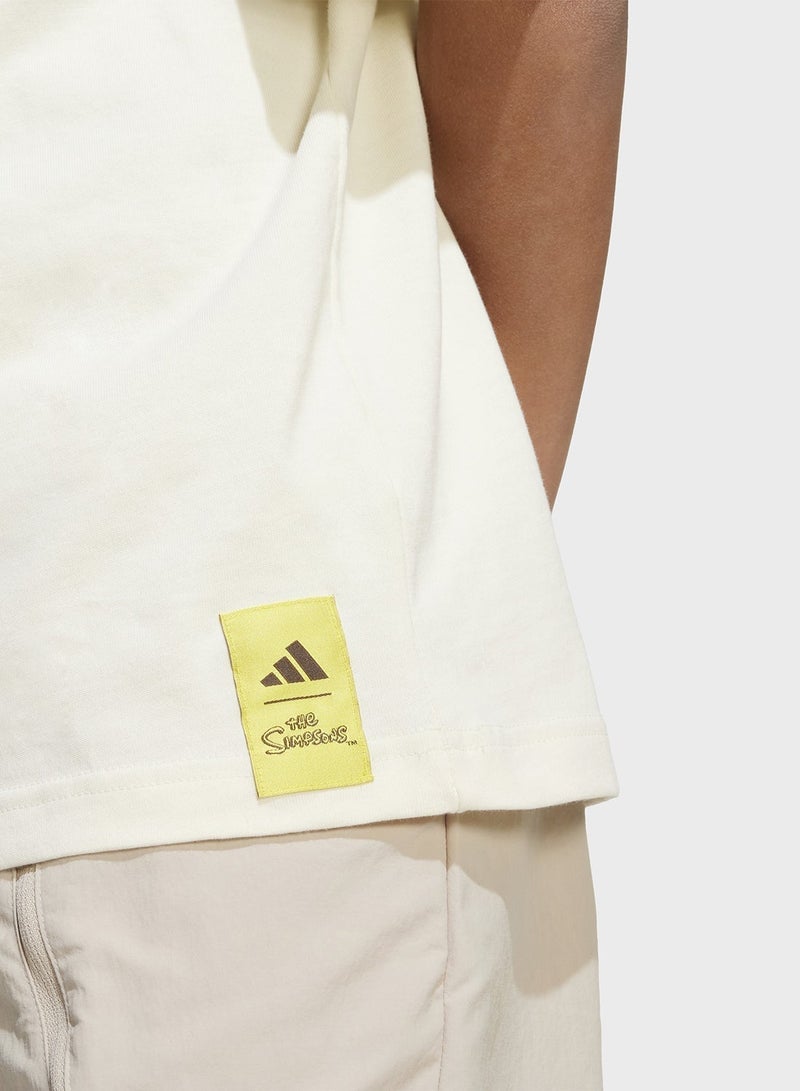 Adidas Youth The Simpsons Graphics T-Shirt - Image 3