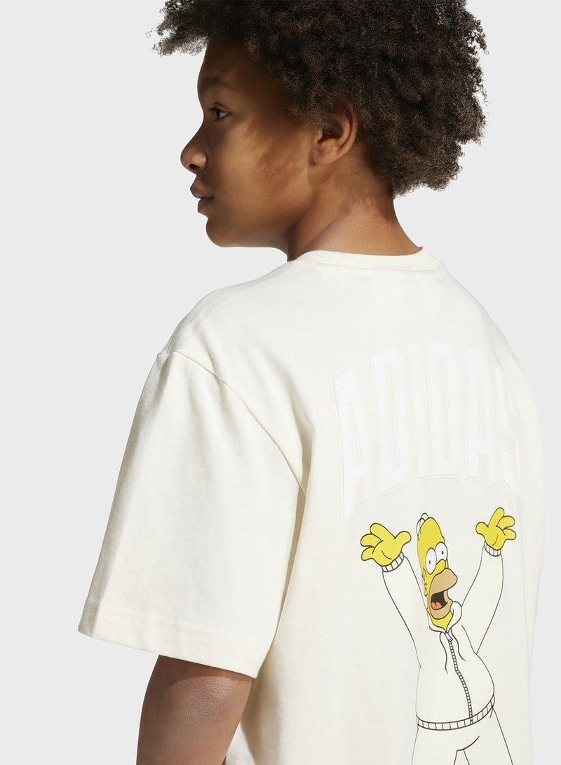 Adidas Youth The Simpsons Graphics T-Shirt - Image 4