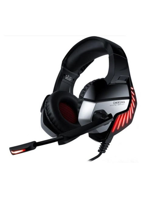 Mahmayi AM K5 Pro Noise Cancelling Gaming Headphone With Microphone - Red & Black