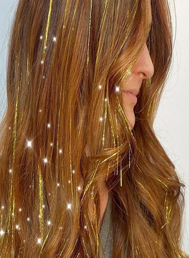 BendJoy® 6-Piece glitter Clip-in hair tinsels for women Vibrant Colors | Tangle-Free | Lightweight | Shimmering Strands | Easy to Apply | Party Hair Accessories - Image 5