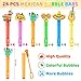 Winrayk Cinco de Mayo Party Favors 24Pcs Fiesta Mexican Mini Bubble Wands for Kids Bubbles Bulk with Detachable Topper 6 Styles Colors Taco Maraca Llama Cactus Guitar Sombrero Goody Bag Stuffer - Image 4