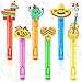 Winrayk Cinco de Mayo Party Favors 24Pcs Fiesta Mexican Mini Bubble Wands for Kids Bubbles Bulk with Detachable Topper 6 Styles Colors Taco Maraca Llama Cactus Guitar Sombrero Goody Bag Stuffer - Image 2