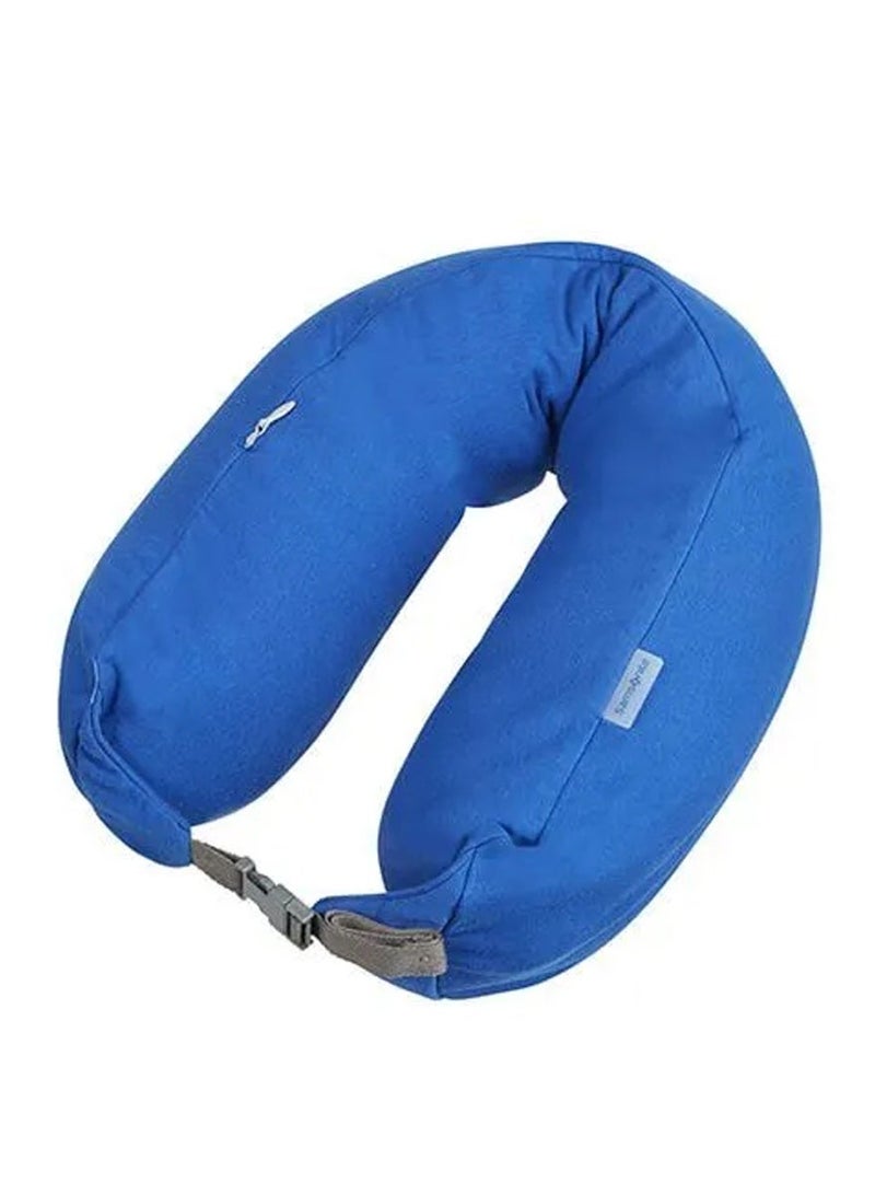 Samsonite Microbead Travel Pillow, Midnight Blue|Lightweight & Compact|Designed for comfort on the go - Image 1