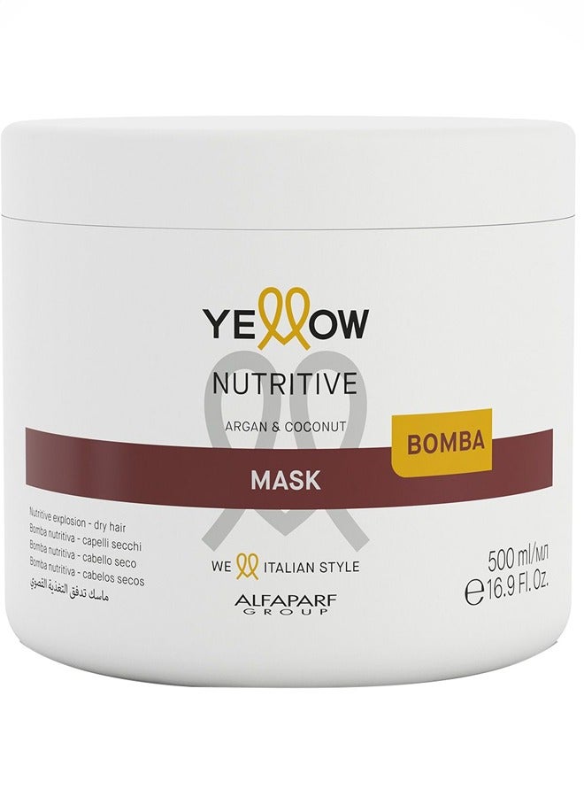 Yellow Nutritive Mask with Argan And Coconut 500ml - Image 1