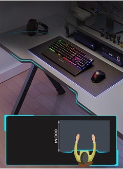 OHAHO K Shaped Gaming Desk 140cm Computer Table Home Office Computer Desk Table Large Desktop Easy to assemble  - Image 3