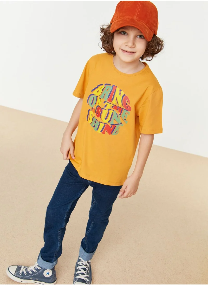 trendyol Kids Slogan T-Shirt