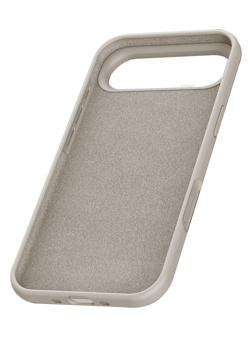 CATANES Silicone Protective Phone Case for iPhone 17 Air - Soft Anti-Scratch Microfiber Lining Ultra Slim Drop Protection Phone Cover - Natural Titanium - Image 4