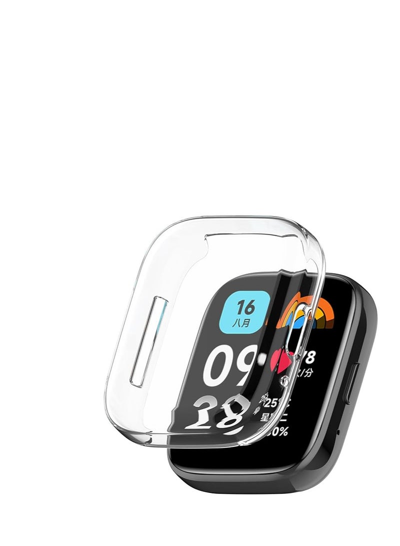 Screen Protector Case Compatible with Redmi Watch 3 Lite/Active, TPU Protective Screen Cover for Women, Shockproof Accessories for Redmi Watch 3 Lite/Active Smart Watch for Men - Image 1