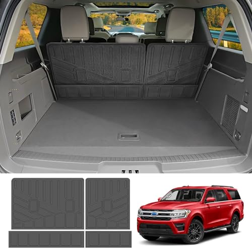 JTYZSM Backrest Mat for 2018-2024 Ford Expedition Max/Lincoln Navigator L Cargo Mat All Weather Rear Seat Back Cover Mat Cargo Liner for 18-24 Ford Expedition Max/Lincoln Navigator L Accessories - Image 1