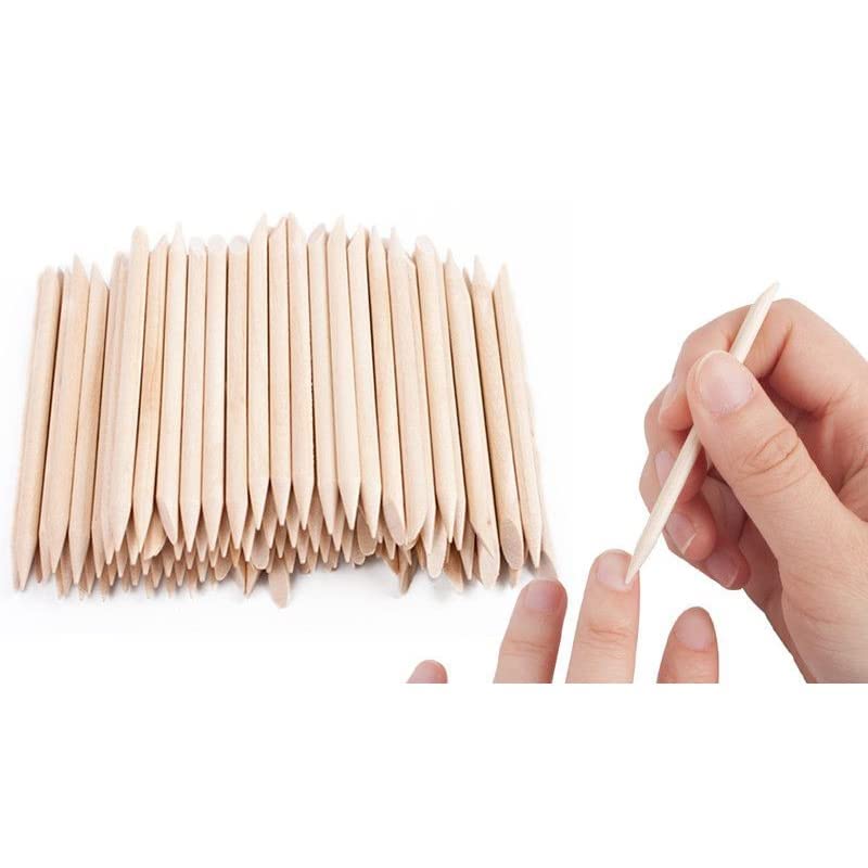 SWEETPEA�24 pcs Orange Wood Stick for Cuticle Pusher Remover and Nail Art, Set of 24 - Image 4