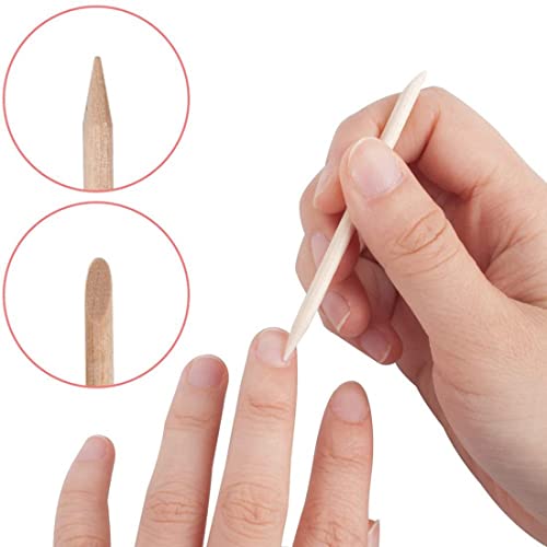 SWEETPEA�24 pcs Orange Wood Stick for Cuticle Pusher Remover and Nail Art, Set of 24 - Image 2