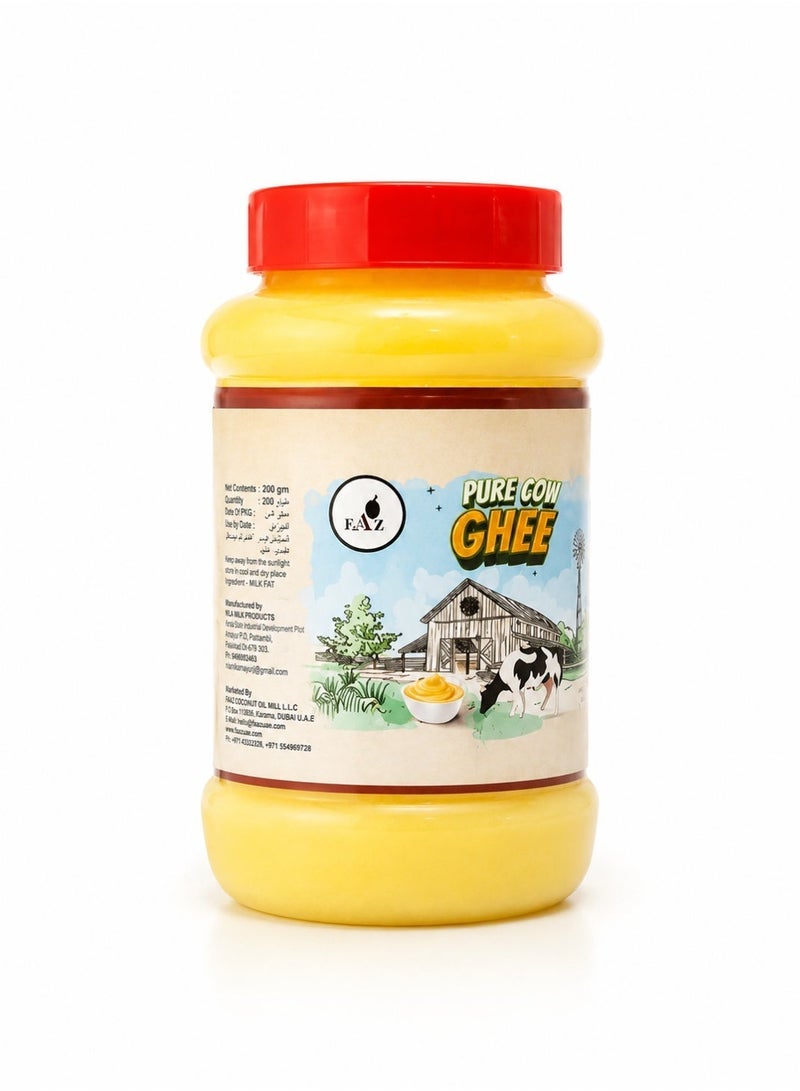 FAAZ Pure Cow Ghee | 100% Pure Milk Fat | Rich Aroma & Traditional Taste | Ideal for Cooking, Frying & Baking | 500g - Image 1