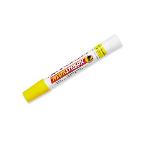 SHARPIE Mean Streak Permanent Marking Stick, Bullet Tip, Yellow (Pack of 12) - Image 2