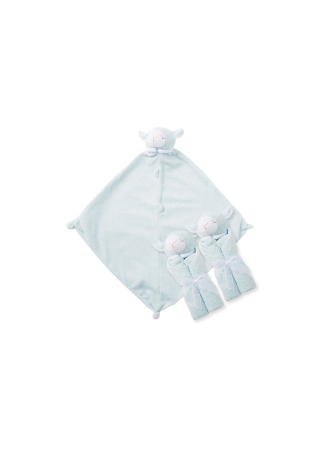 Angel Dear - Blue Lamb, Pair and A Spare Blankie Set, Pack of 3 - Image 2