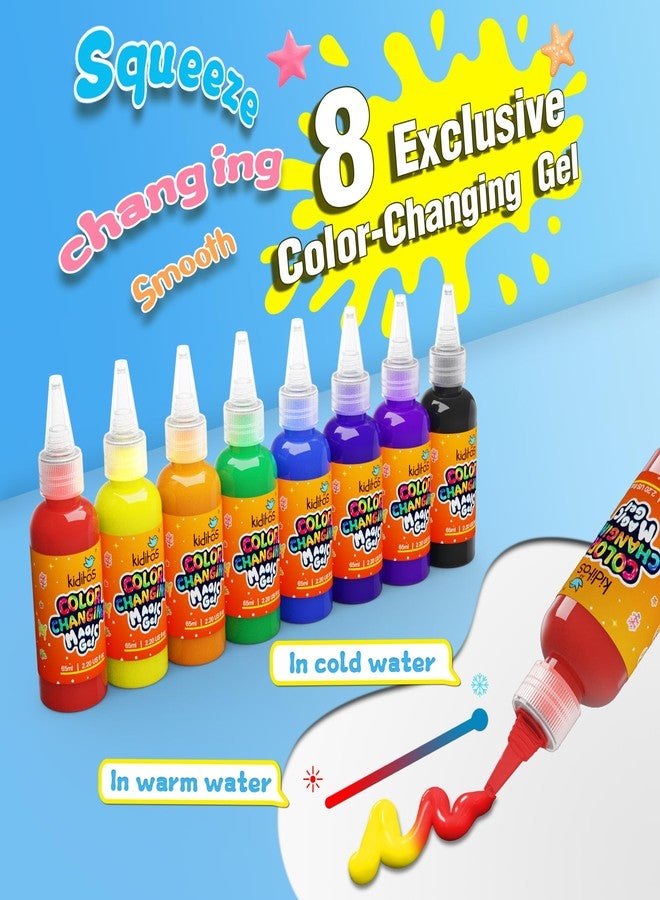 Kiditos Color Changing Magic Water Elf Toy Kit-Squishies for Kids, 8 Gels & 10 Molds, Magic Gel Water Pets Sensory Toy, Fun DIY Craft Kit, Party Favors, Birthday & Christmas Gifts for Kids Ages 3+ - Image 3