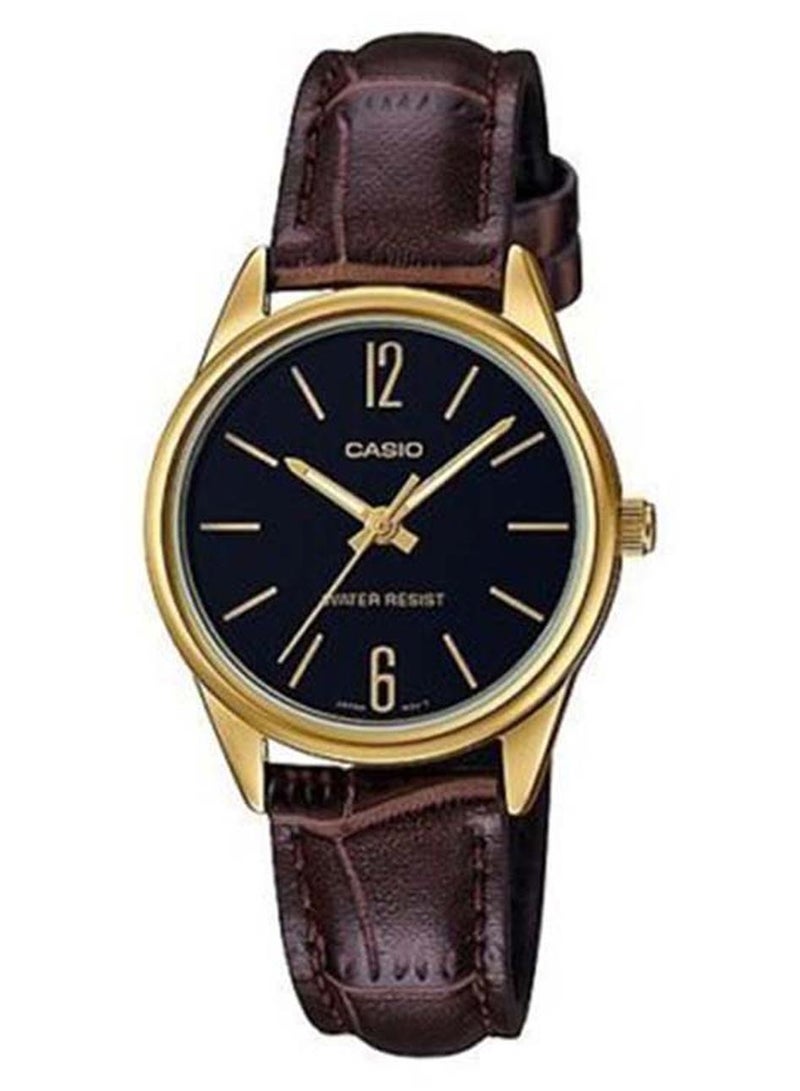 CASIO Women Leather Analog Wrist Watch LTP-V005GL-1BUDF - Image 1