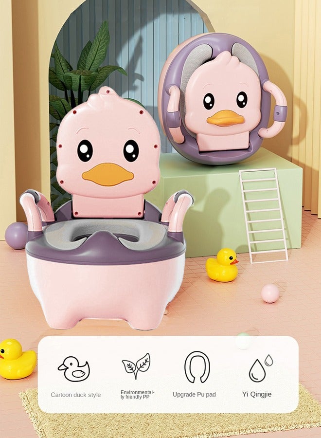 Optico Child Potty Training Chair for Boys and Girls Handles Splash Guard Comfortable Seat for Toddler - Image 2