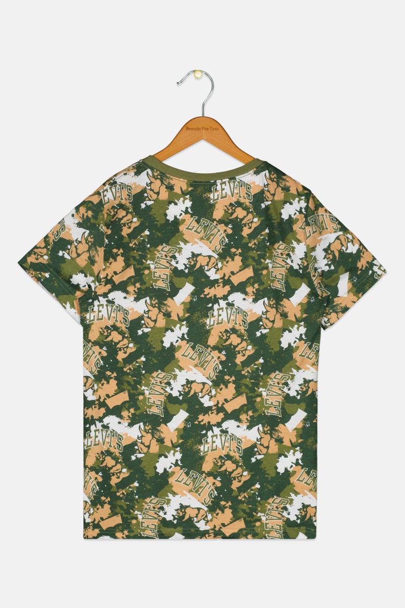Levi's Kids Boy Camouflage Short Sleeve T-Shirt, Multicolor - Image 3