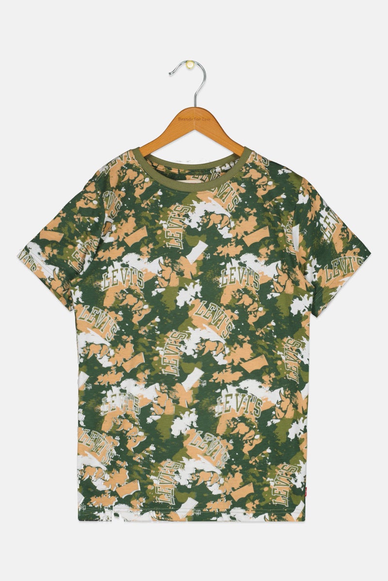 Levi's Kids Boy Camouflage Short Sleeve T-Shirt, Multicolor - Image 2