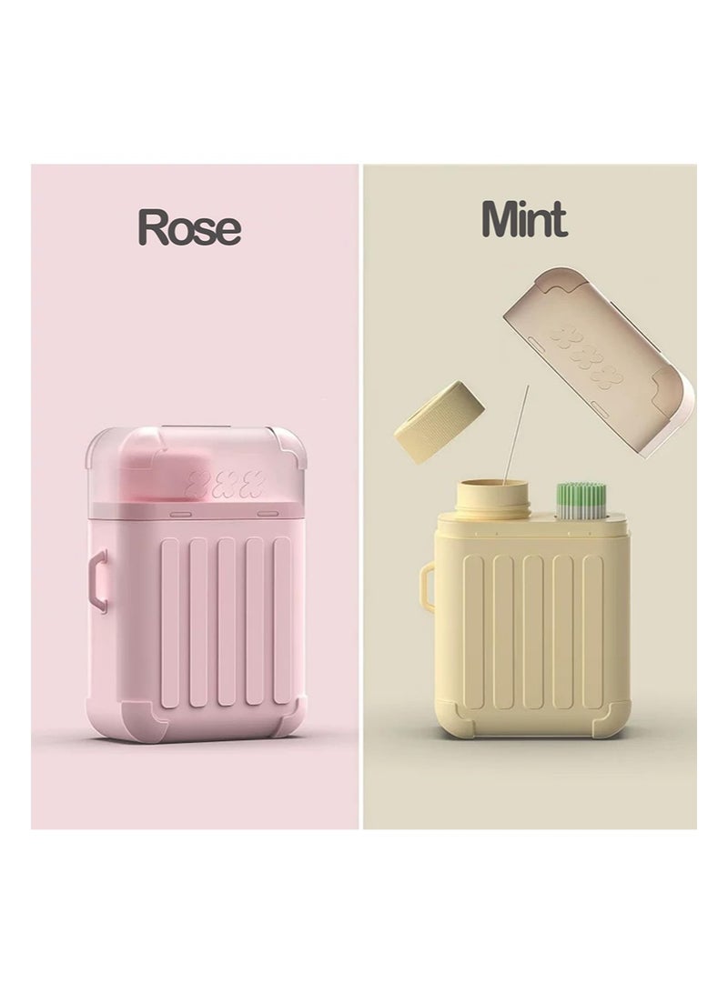 HaLunhi 2 Packs Ear Hole Cleaner，Piercing Cleaner Floss，Earring Hole Cleaner with 480 Pcs Disposable Ear Piercing Cleaning Floss，30 ml Cleaning Solution for Women Men（Rose flavor+Mint） - Image 3