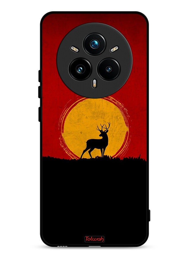Tolwak Realme 14 Pro 5G Protective Case Cover Deer And Moon Artwork