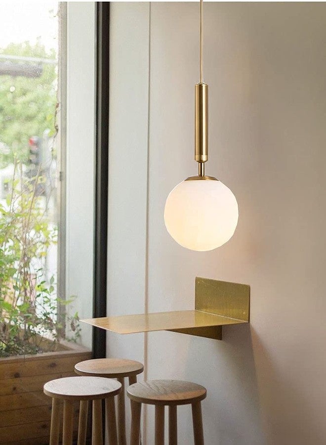 CITRA 1 Light LED Gold Frosted Round Ball Pendant Lamp Ceiling Light - Warm White - Image 2