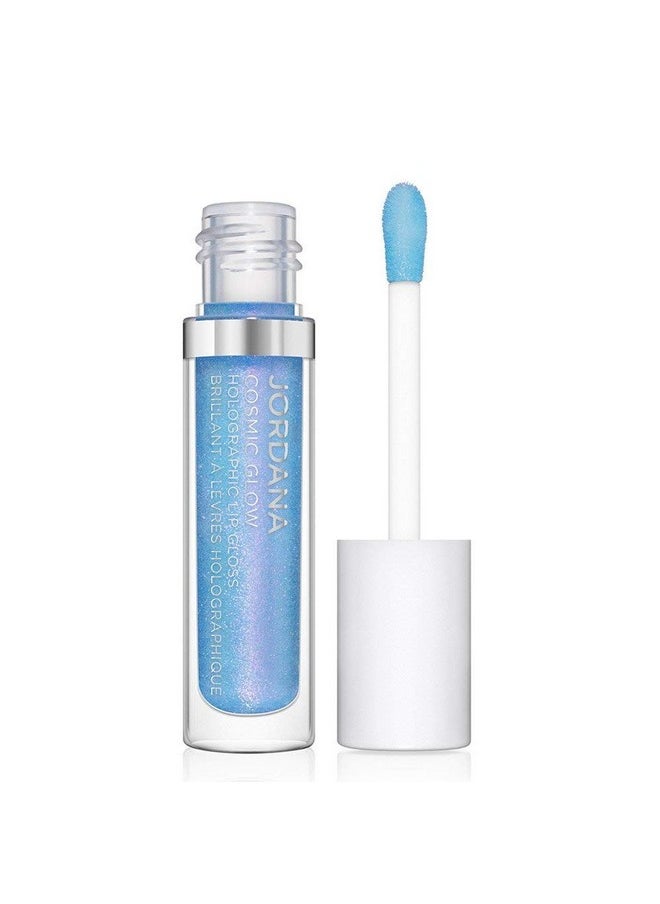 Jordana Cosmetics - Jordana Cosmic Glow Holographic Lip Gloss Galactic Blue - Image 1