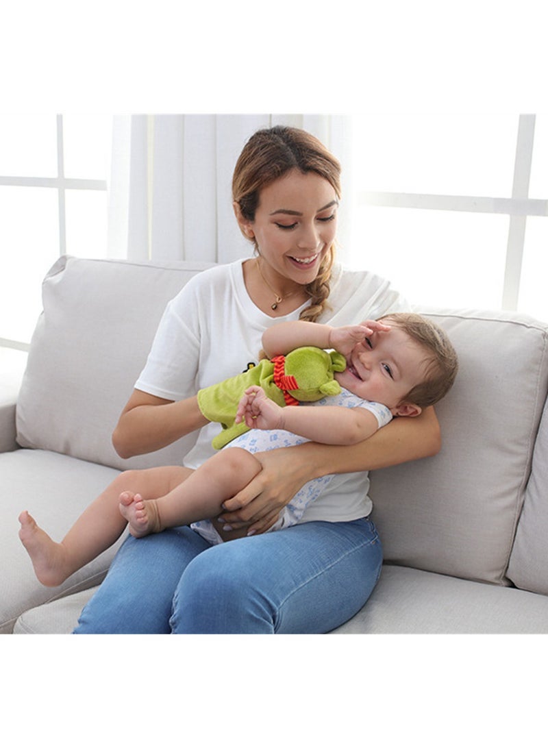 Loquat Cute Cartoon Animals Little Frog Hand Puppets Baby Plush Toy Dolls 25*24cm - Image 4