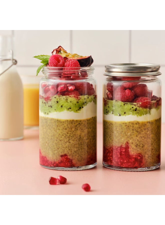 Spice Jars Set of 4, Glass Containers with Stainless Steel Lids, 350ml Airtight Seasoning Bottles for Kitchen Storage - Image 3