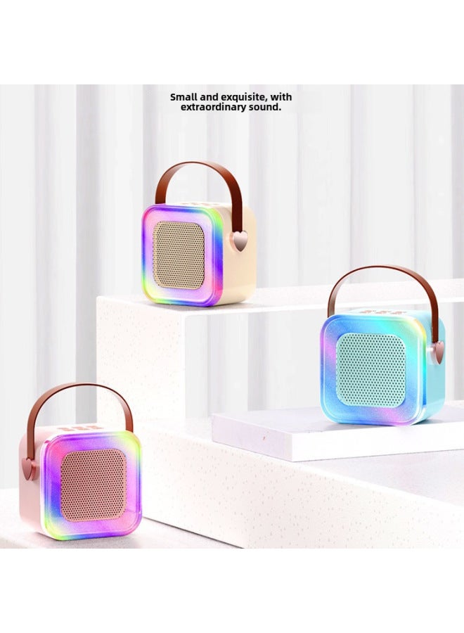 Neutral K12 Bluetooth Speaker Wireless Outdoor Portable Audio Colorful Integrated Ktv Microphone With Microphone - Image 1