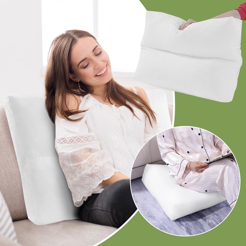 HOMBYS 3 Packs Shredded Foam Couch Back Cushion Replacement, Stuffing & Supportive Sofa Waist Cushion, Lumbar Support Pillow for Sofa & Couch, Removable Back Pillow,(24"x18") - Image 5